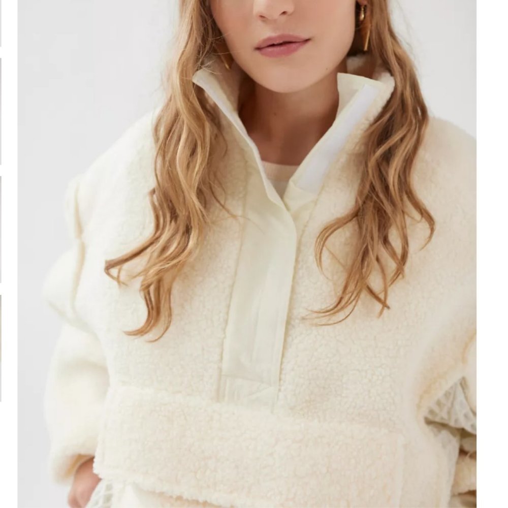 BDG Oversized Kas Sherpa Pieced Sweatshirt